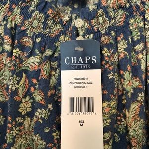 Chaps Tops - Chaps NWT Blue Calico Blouse Chaps Tops - Chaps NWT Blue Calico Blouse